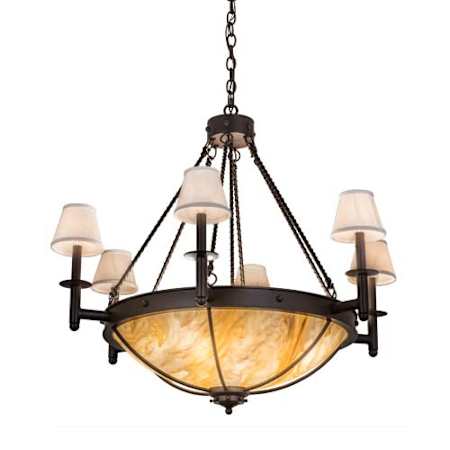 Meyda Tiffany Freya 7 Light 36" Wide Chandelier - Image 1