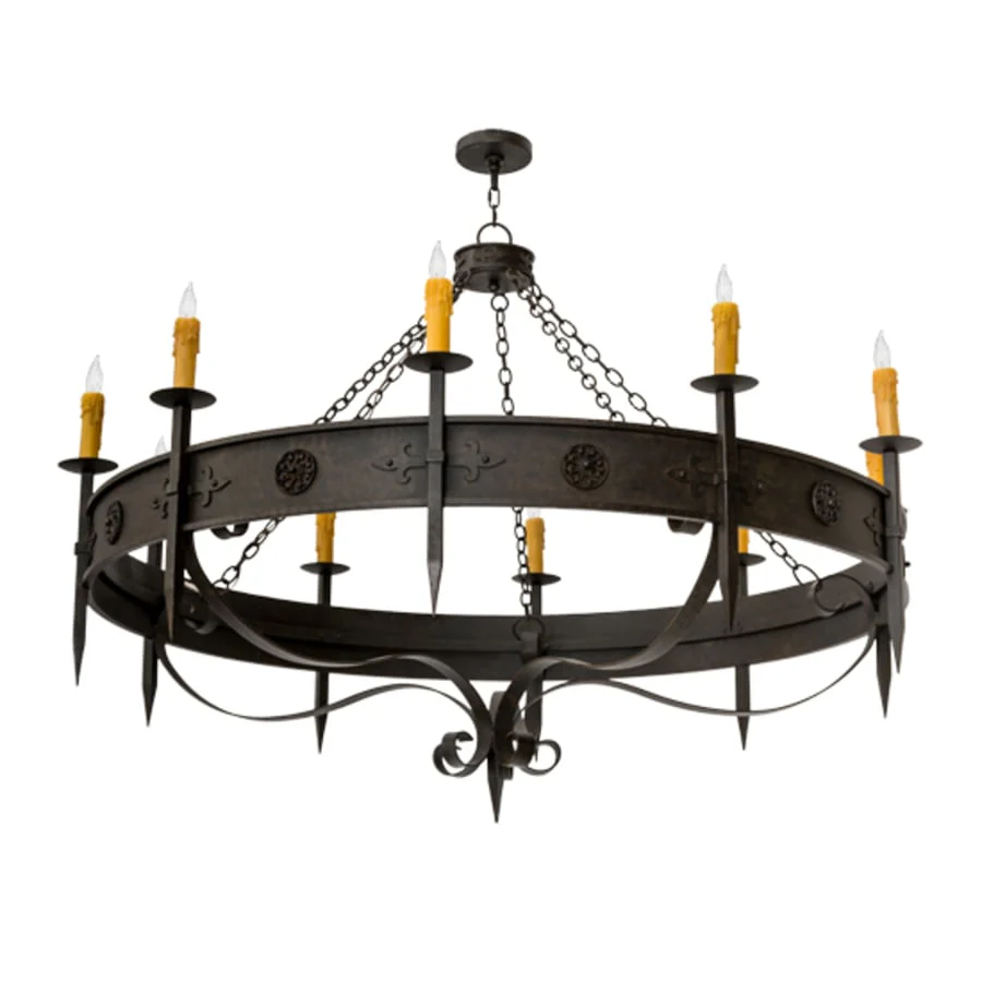 Meyda Tiffany Calandra 10 Light 66" Wide Taper Candle Style Chandelier - Image 3