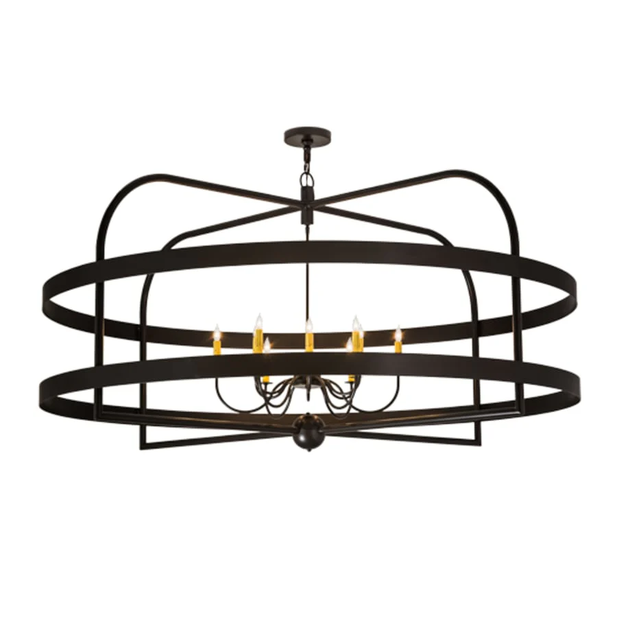 Meyda Tiffany Aldari 12 Light 68" Wide Taper Candle Ring Chandelier - Image 2