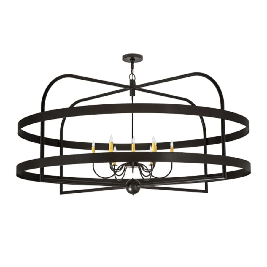 Meyda Tiffany Aldari 12 Light 68" Wide Taper Candle Ring Chandelier - Image 3