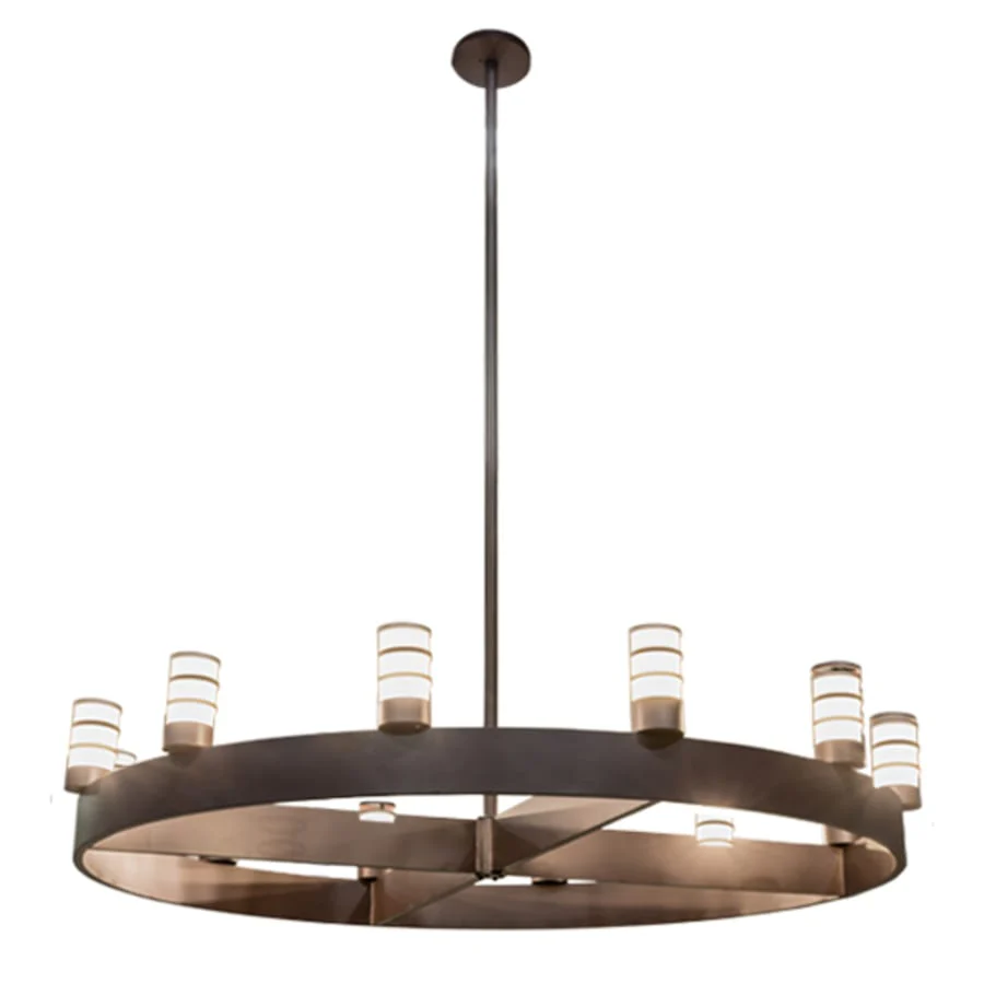 Meyda Tiffany Molle Cilindro 12 Light 94" Wide Ring Chandelier - Image 2