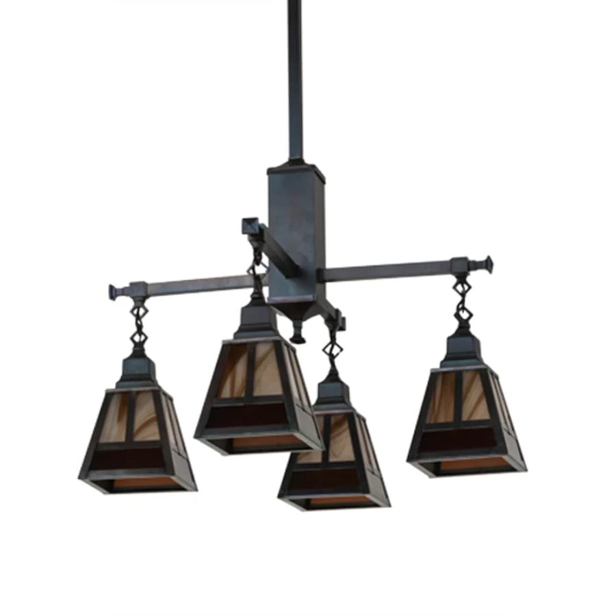Meyda Tiffany T Mission 4 Light 26" Wide Chandelier - Image 3