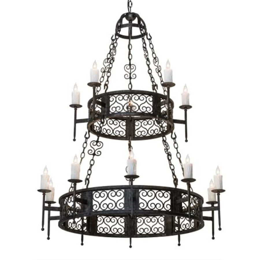 Meyda Tiffany Toscano 15 Light 48" Wide Taper Candle Style Chandelier - Image 1