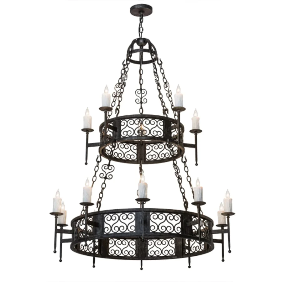 Meyda Tiffany Toscano 15 Light 48" Wide Taper Candle Style Chandelier - Image 2
