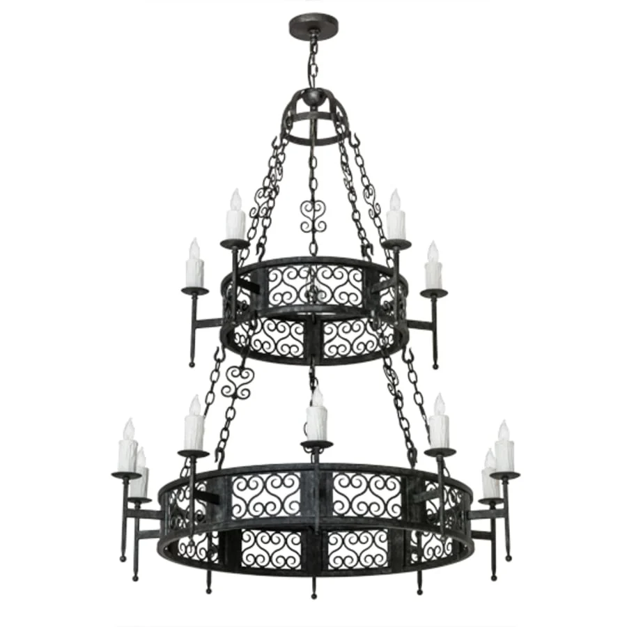 Meyda Tiffany Toscano 15 Light 48" Wide Taper Candle Style Chandelier - Image 3
