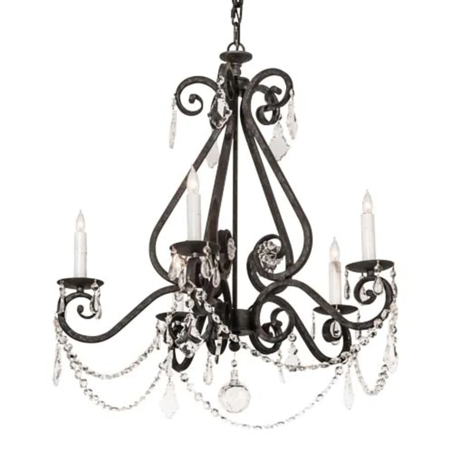 Meyda Tiffany Adrianna 5 Light 26" Wide Crystal Candle Style Chandelier - Image 1