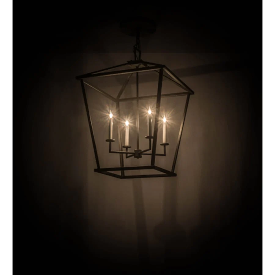 Meyda Tiffany Kitzi 4 Light 34" Wide Taper Candle Pendant - Image 1