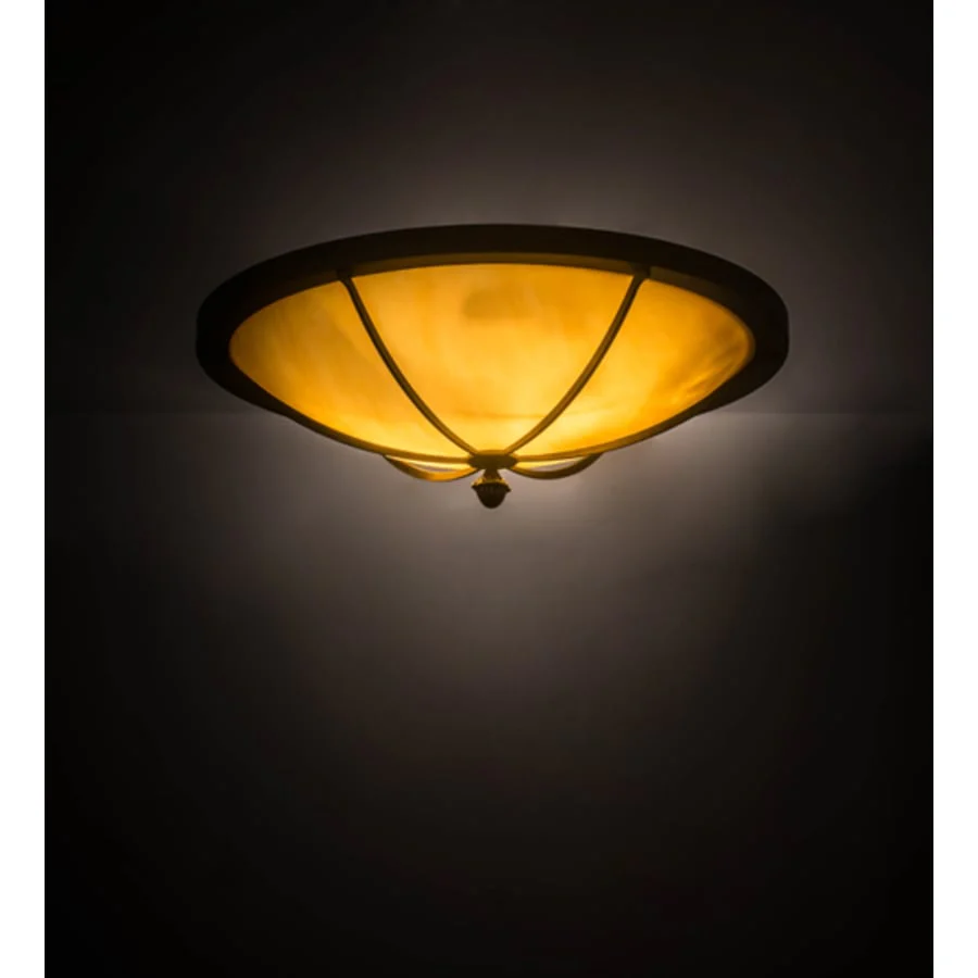Meyda Tiffany Dominga 2 Light 24" Wide Flush Mount Bowl Ceiling Fixture - Image 2