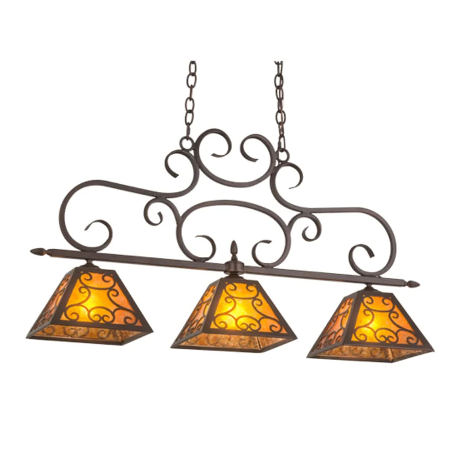 Meyda Tiffany Bandolei 3 Light 42" Wide Linear Pendant - Image 2