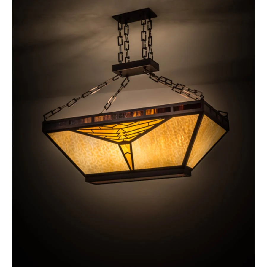 Meyda Tiffany Mission 9 Light 48″ Wide Linear Pendant