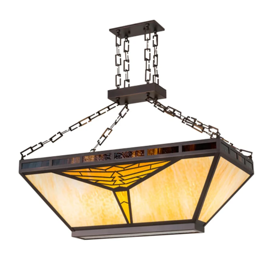Meyda Tiffany Mission 9 Light 48" Wide Linear Pendant - Image 3
