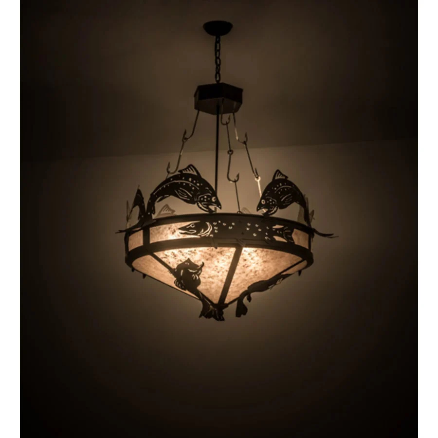Meyda Tiffany Catch of the Day 6 Light 35" Wide Pendant - Image 1