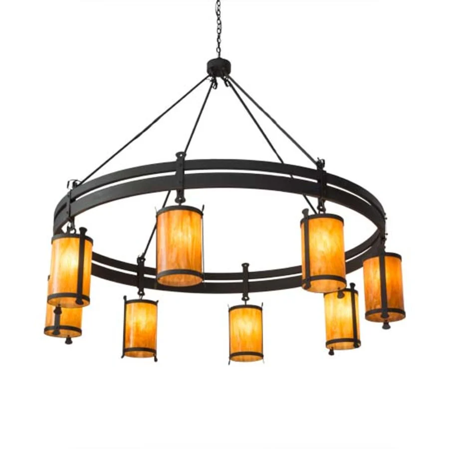 Meyda Tiffany Beartooth 8 Light 84" Wide Ring Chandelier - Image 1