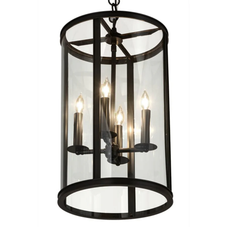 Meyda Tiffany Cilindro 4 Light 12" Wide Taper Candle Pendant - Image 1