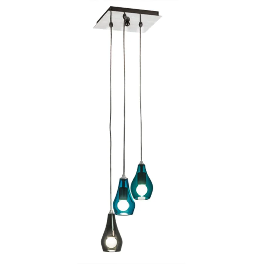 Meyda Tiffany Anjou 3 Light 14" Wide Multi Light Pendant - Image 3