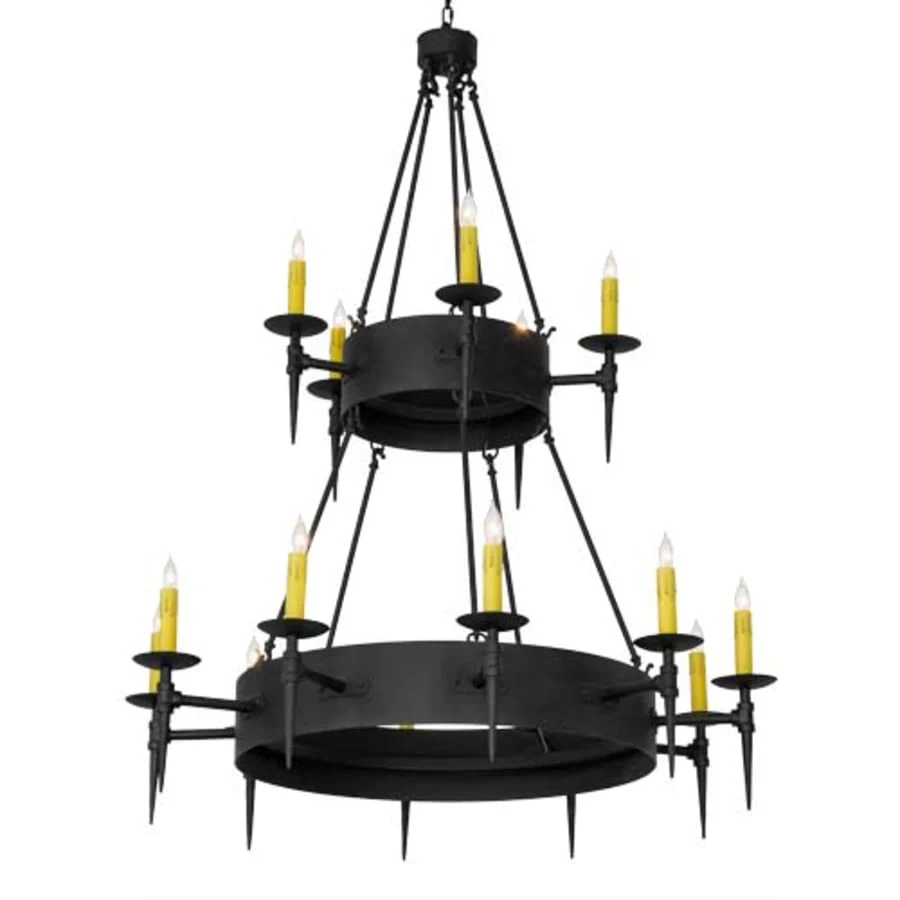 Meyda Tiffany Thorndike 15 Light 50" Wide Taper Candle Style Chandelier - Image 1