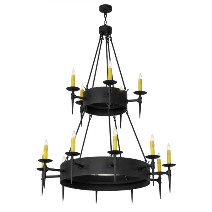 Meyda Tiffany Thorndike 15 Light 50" Wide Taper Candle Style Chandelier - Image 2