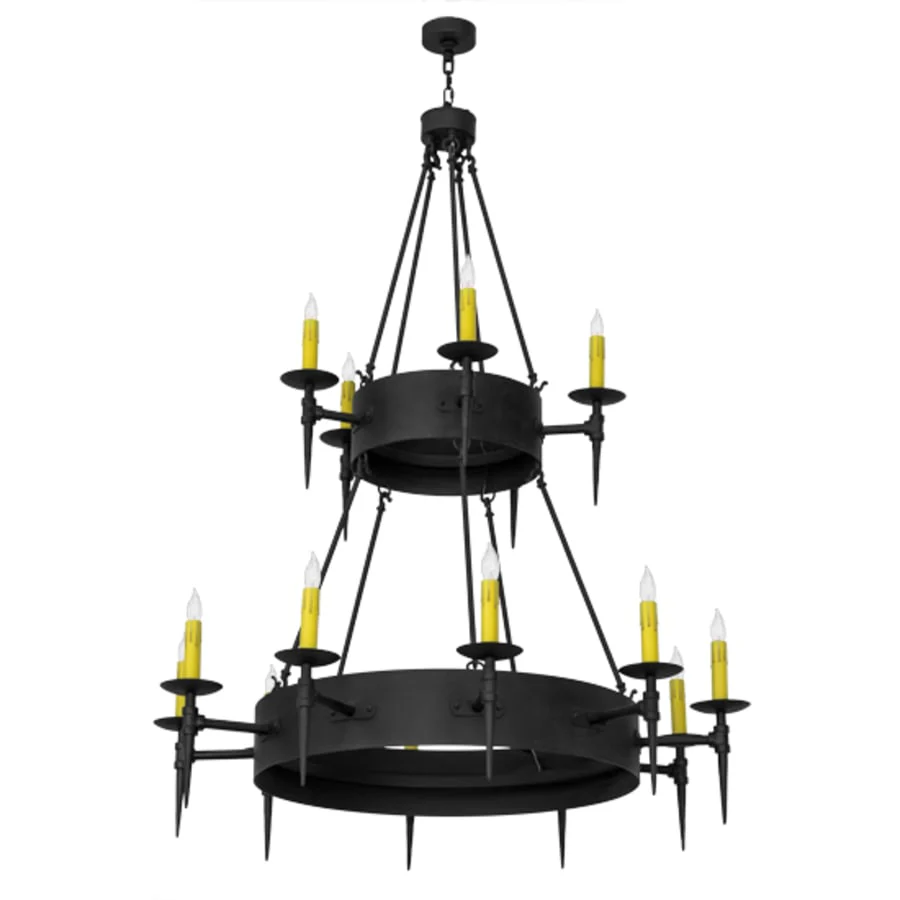 Meyda Tiffany Thorndike 15 Light 50" Wide Taper Candle Style Chandelier - Image 3