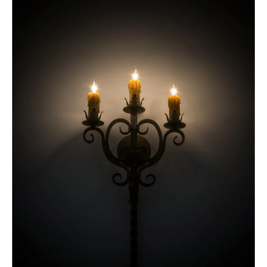 Meyda Tiffany Palmira 3 Light 72" Tall Wall Sconce - Image 1