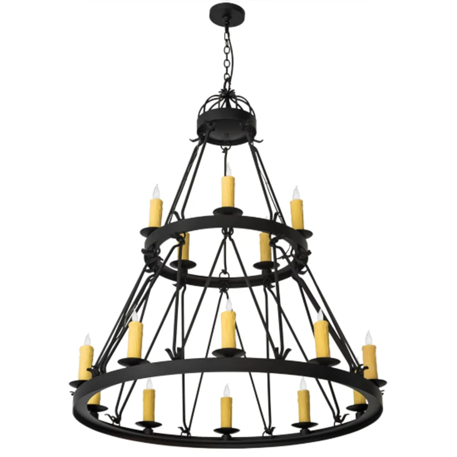Meyda Tiffany Lakeshore 15 Light 48" Wide Taper Candle Style Chandelier - Image 3