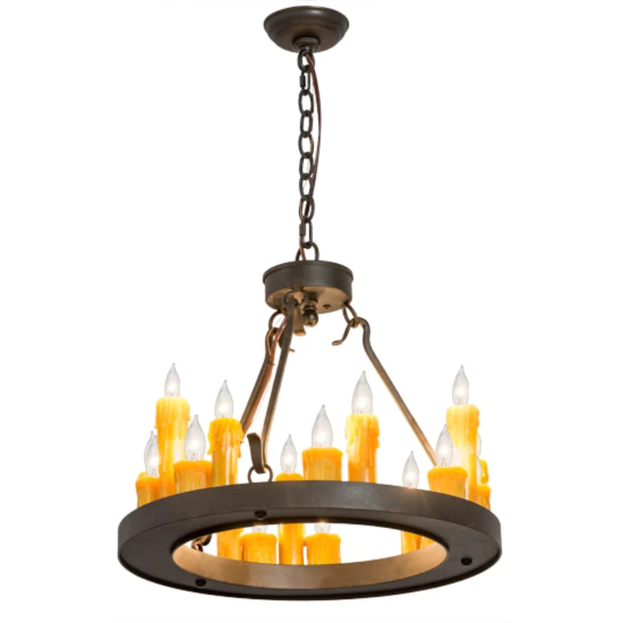 Meyda Tiffany Deina 18 Light 21" Wide Taper Candle Style Chandelier - Image 2