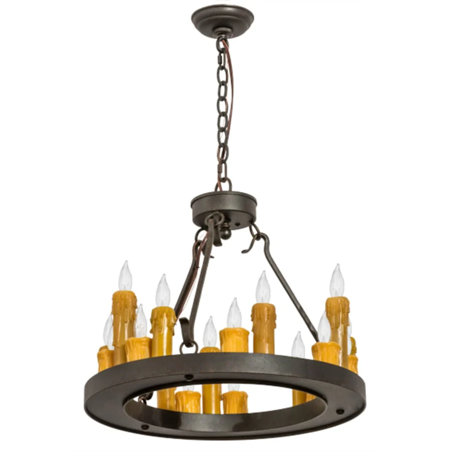 Meyda Tiffany Deina 18 Light 21" Wide Taper Candle Style Chandelier - Image 3