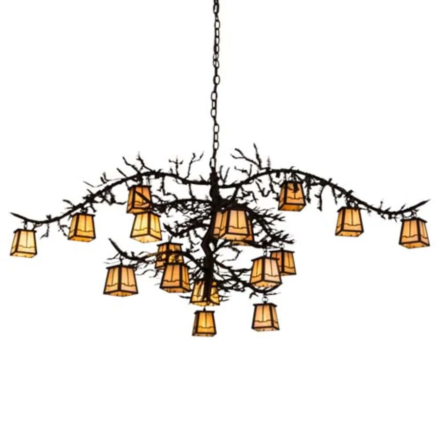 Meyda Tiffany Pine Branch Valley View 18 Light 66" Wide Chandelier - Image 1