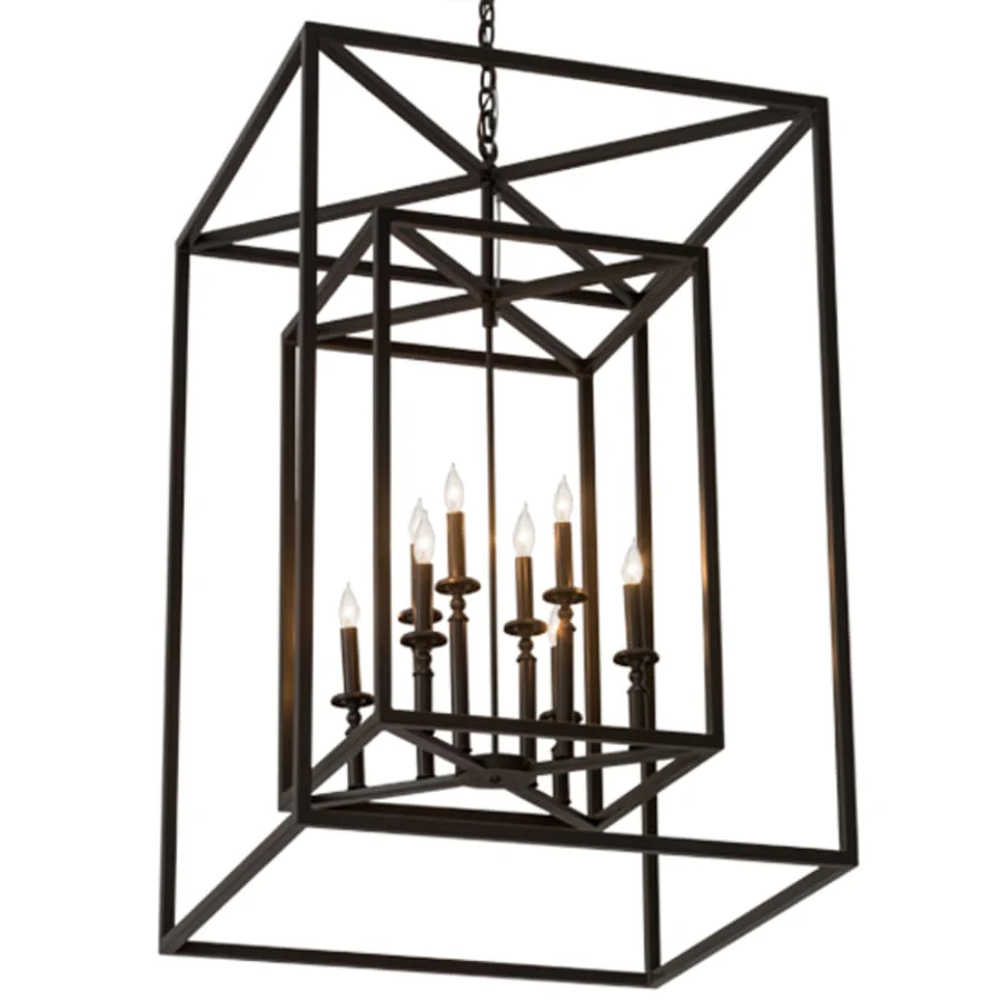 Meyda Tiffany Kitzi 8 Light 40" Wide Taper Candle Pendant - Image 2