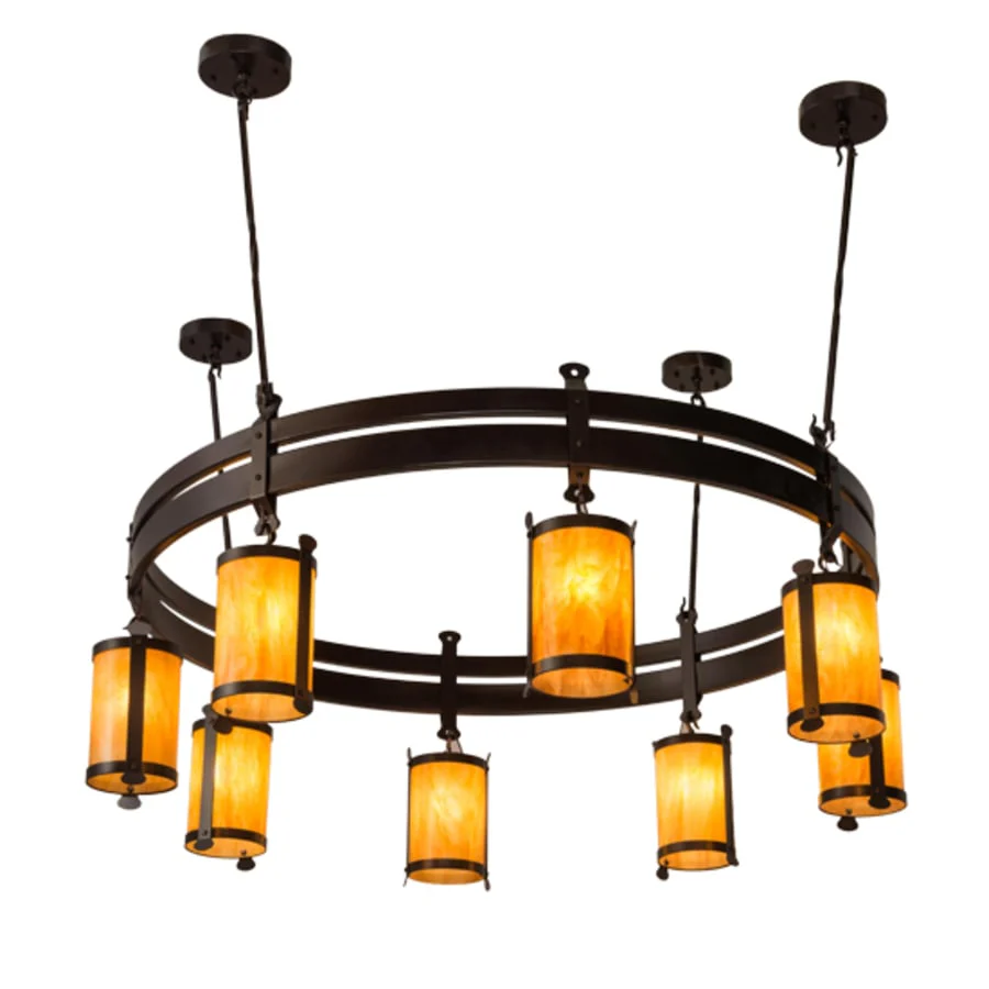 Meyda Tiffany Beartooth 8 Light 67" Wide Ring Chandelier - Image 2