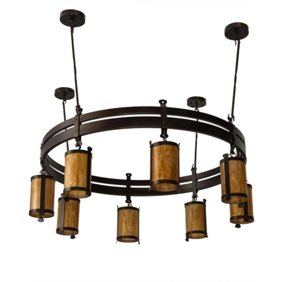 Meyda Tiffany Beartooth 8 Light 67" Wide Ring Chandelier - Image 3