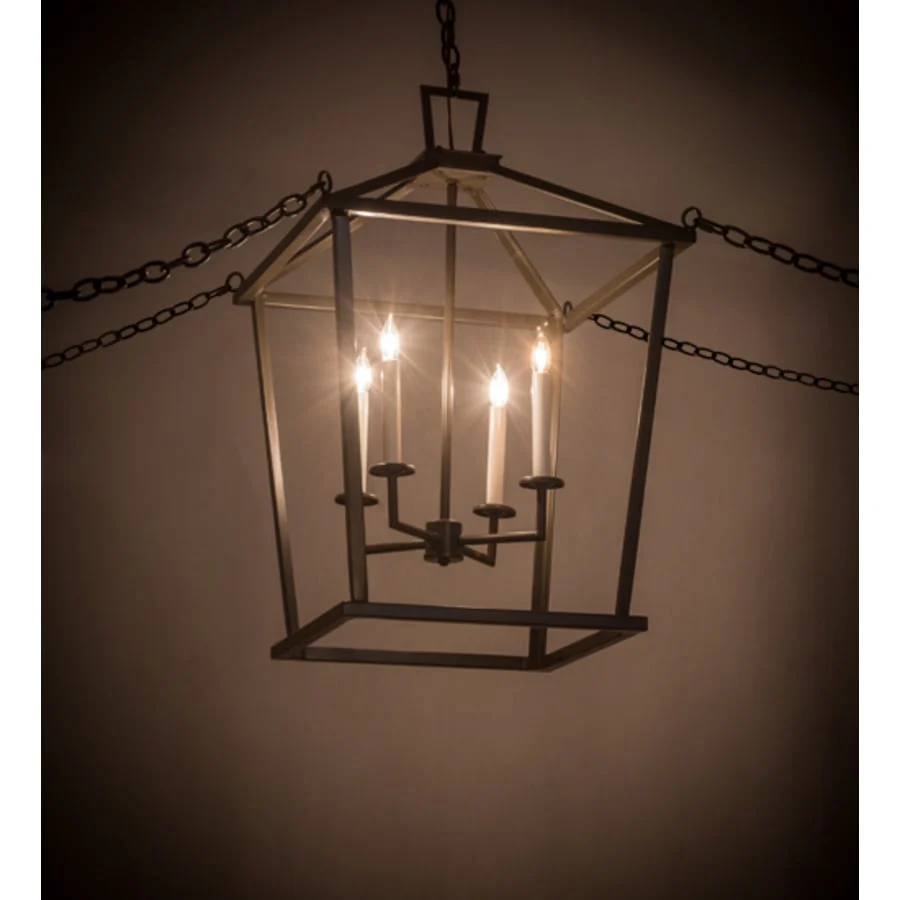Meyda Tiffany Kitzi 4 Light 29" Wide Taper Candle Pendant - Image 1