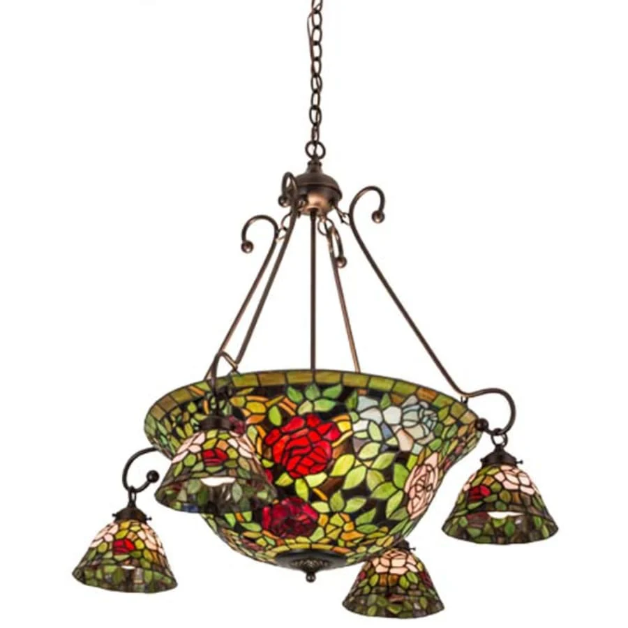 Meyda Tiffany Tiffany Rosebush 5 Light 36" Wide Chandelier - Image 1
