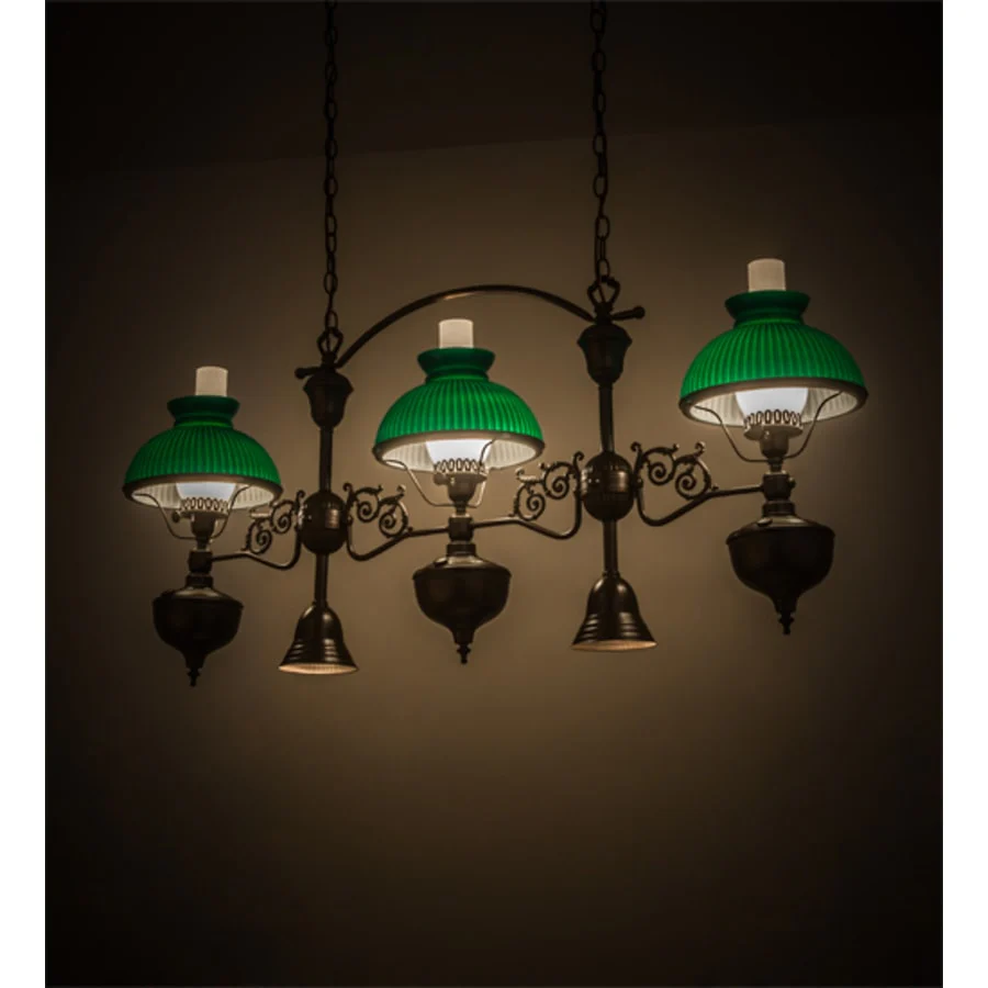 Meyda Tiffany Sunbury 3 Light 48" Wide Linear Pendant - Image 1