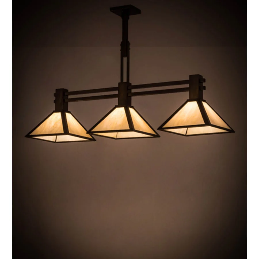 Meyda Tiffany Soffe 3 Light 45" Wide Linear Pendant - Image 1