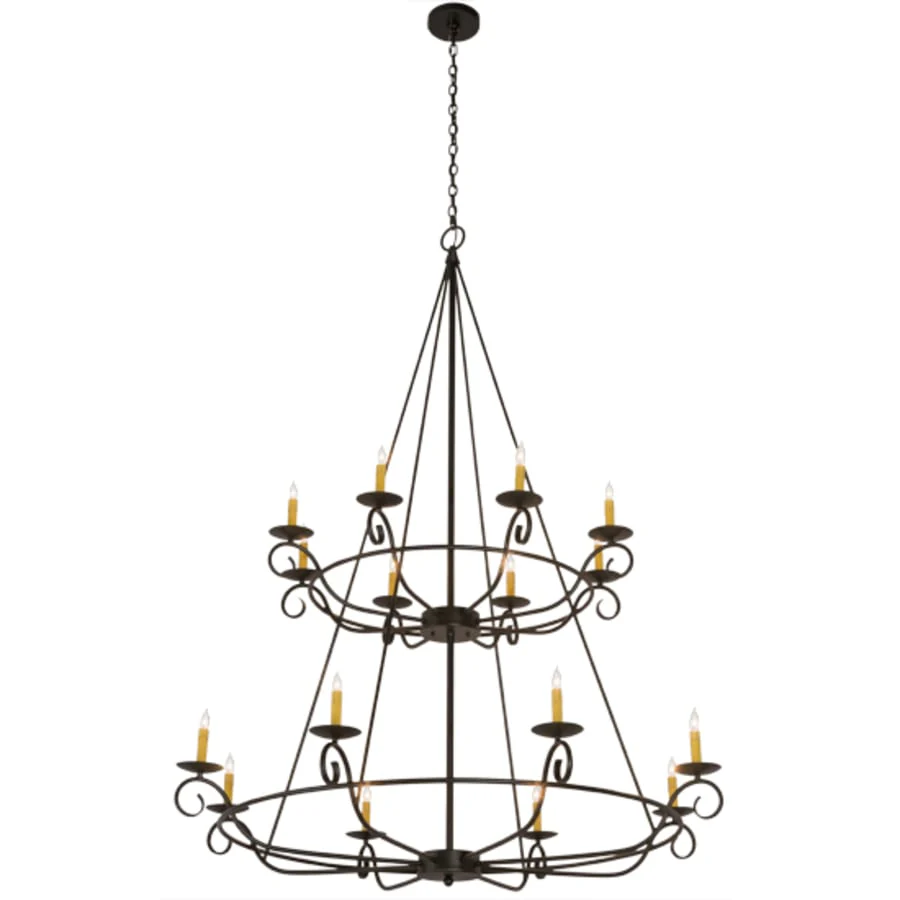 Meyda Tiffany Estrella 16 Light 54" Wide Taper Candle Style Chandelier - Image 2