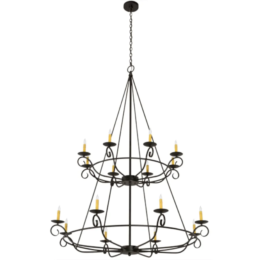 Meyda Tiffany Estrella 16 Light 54" Wide Taper Candle Style Chandelier - Image 3