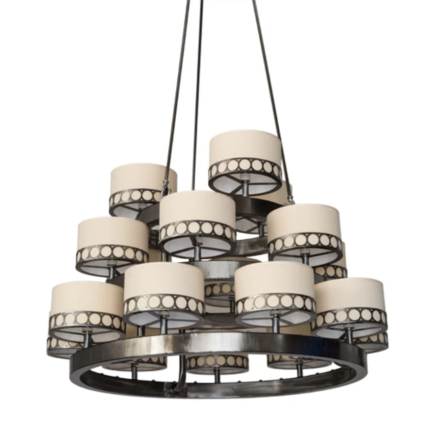 Meyda Tiffany Cilindro 18 Light 50" Wide Ring Chandelier - Image 3