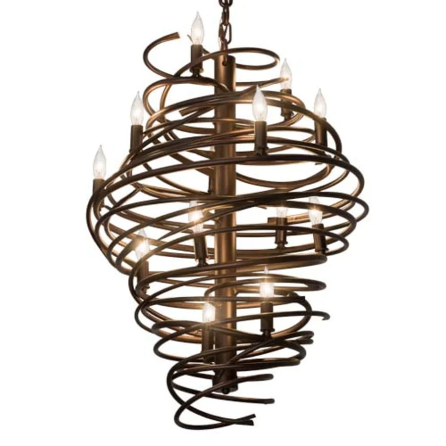 Meyda Tiffany Cyclone 13 Light 20" Wide Taper Candle Pendant - Image 1