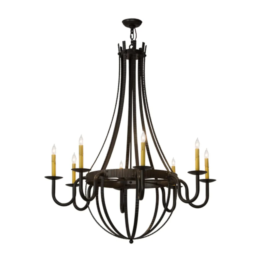 Meyda Tiffany Barrel Stave Metallo 8 Light 42" Wide Taper Candle Style Chandelier - Image 2
