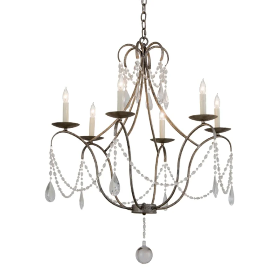 Meyda Tiffany Kaitlynn 6 Light 31" Wide Crystal Candle Style Chandelier - Image 2