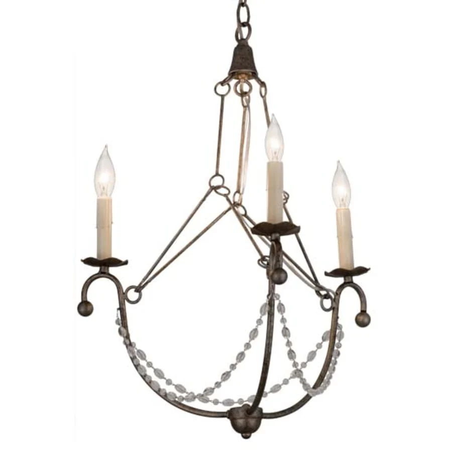 Meyda Tiffany Kaitlynn 3 Light 22" Wide Beaded Candle Style Chandelier - Image 1