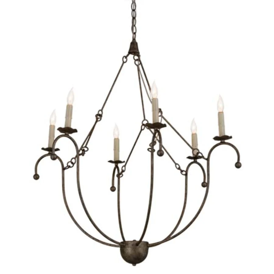 Meyda Tiffany Vienna 6 Light 32" Wide Taper Candle Style Chandelier - Image 1