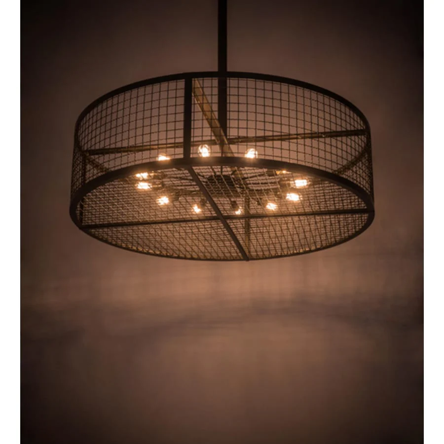 Meyda Tiffany Paloma 12 Light 60" Wide Cage Pendant - Image 1