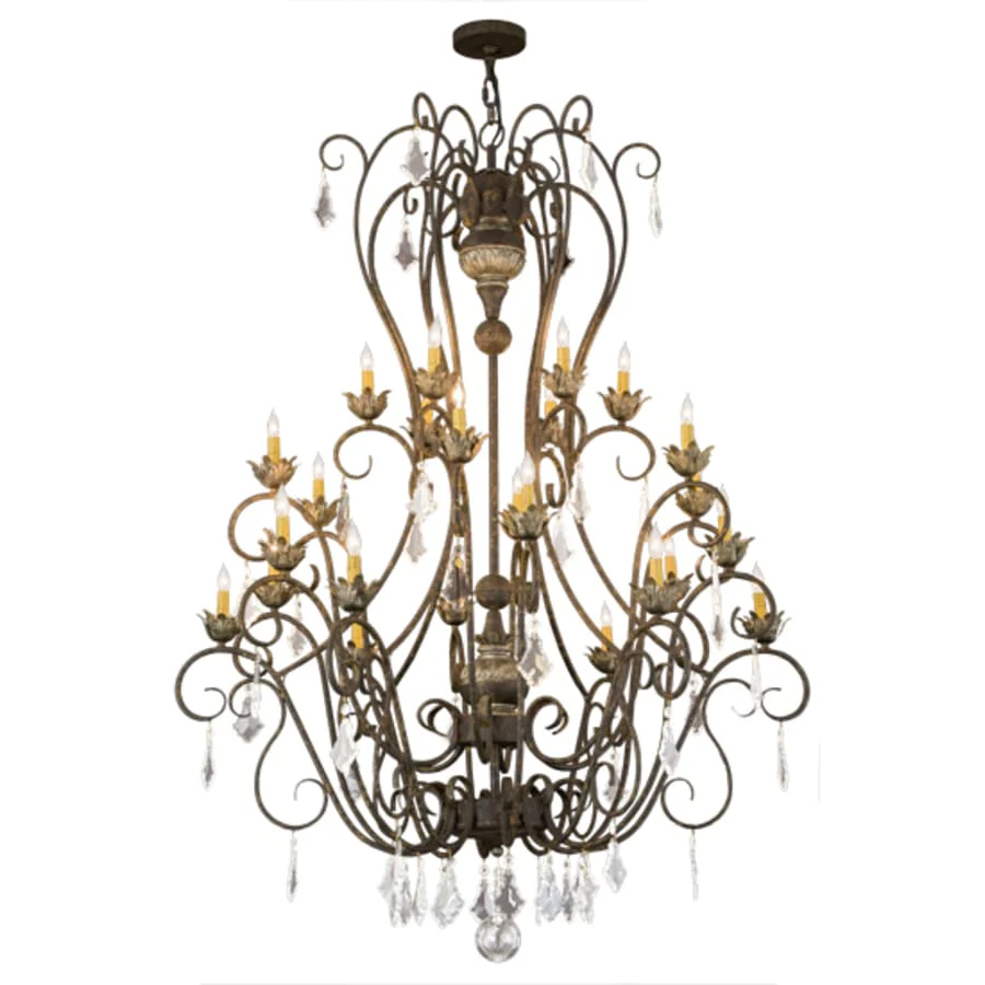 Meyda Tiffany Felicia 24 Light 51" Wide Taper Candle Style Chandelier - Image 2