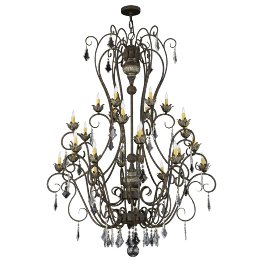 Meyda Tiffany Felicia 24 Light 51" Wide Taper Candle Style Chandelier - Image 3