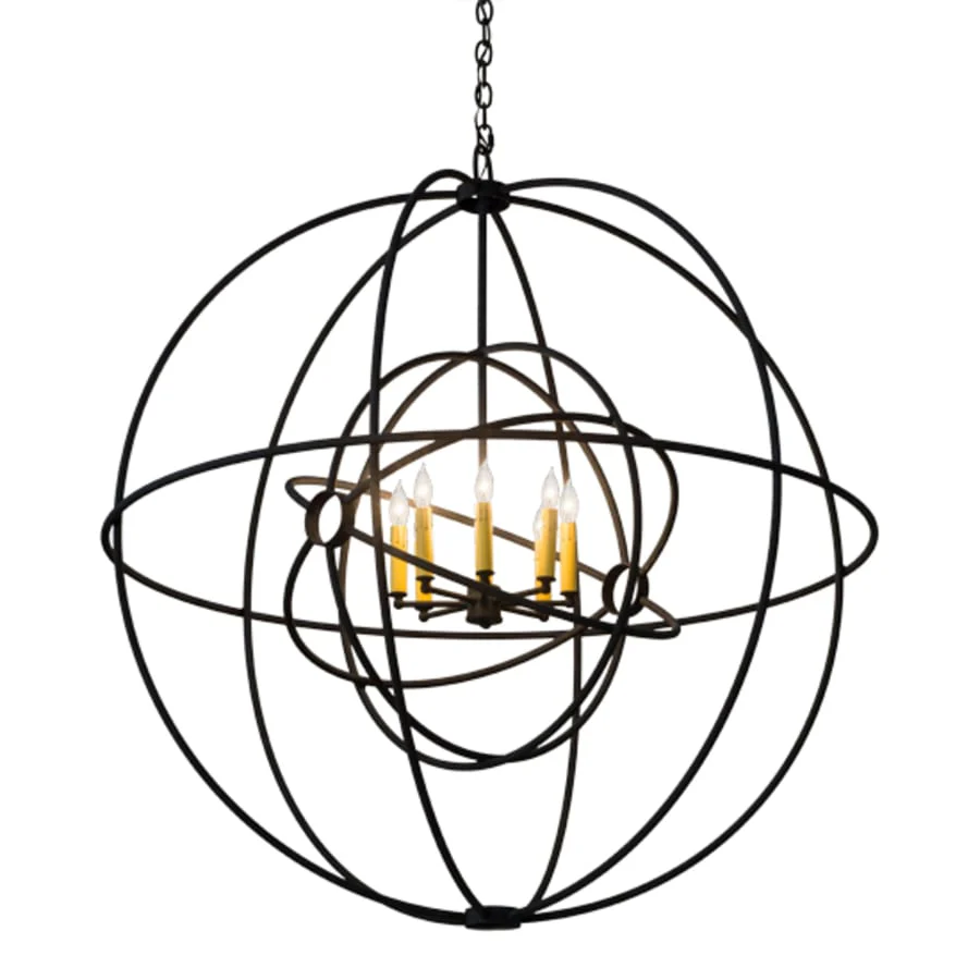 Meyda Tiffany Atom Enerjisi 8 Light 43" Wide Taper Candle Globe Chandelier - Image 2