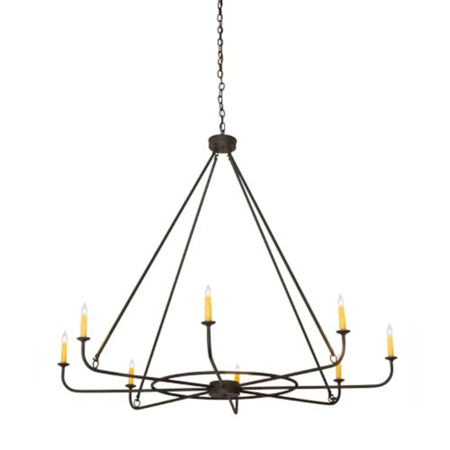 Meyda Tiffany Brach 8 Light 57" Wide Taper Candle Style Chandelier - Image 1