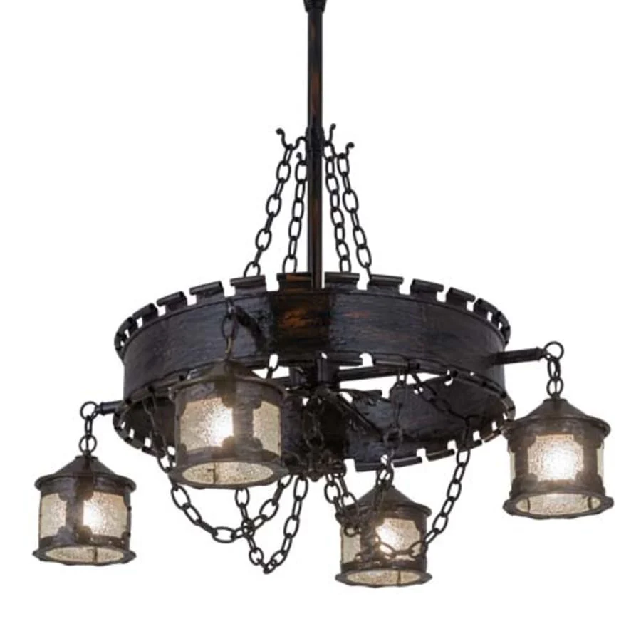 Meyda Tiffany Antique Gothic 4 Light 40" Wide Chandelier - Image 1