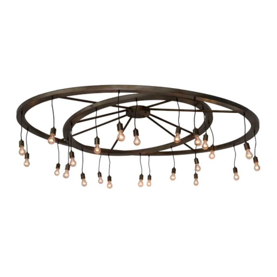 Meyda Tiffany Donner 24 Light 95" Wide Ring Chandelier - Image 2