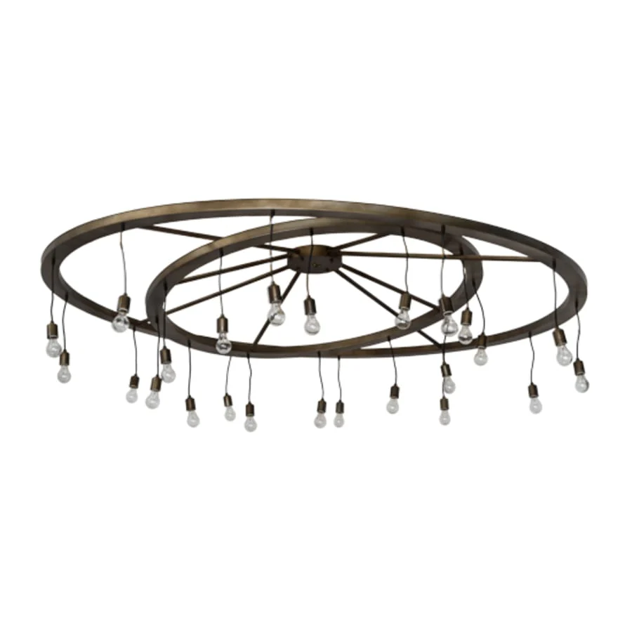 Meyda Tiffany Donner 24 Light 95" Wide Ring Chandelier - Image 3